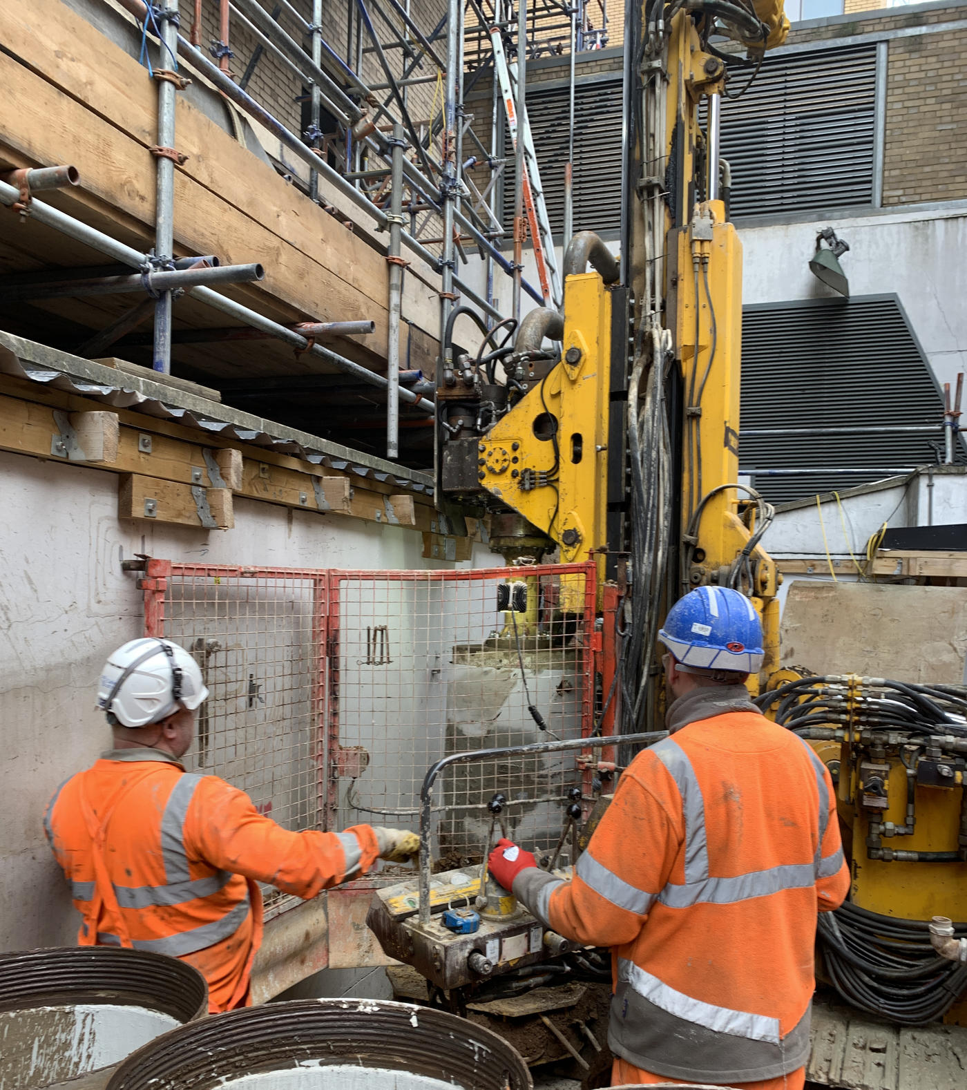 Keller Engineers on site at The Westbury's redevelopment.