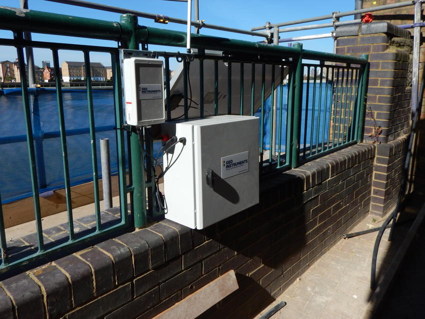 Data collection setup at Duke Shore Wharf